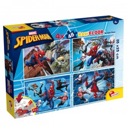 Puzzle maxi Marvel "Spiderman" 4 x 48 pezzi Lisciani