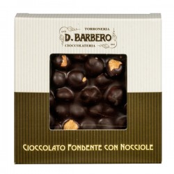 Tavoletta di cioccolato con nocciole - fondente - 120gr - Barbero