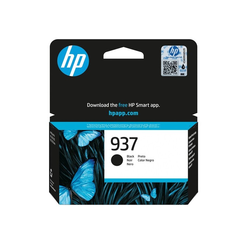 Hp originale Cartuccia 937 Nero 4S6W5NE