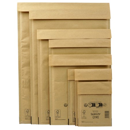 Busta imbottita Mail Lite® Gold A (11 x 16 cm) avana Sealed Air® conf. risparmio 100 pezzi