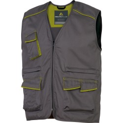 Gilet da lavoro Panostyle® M6GIL sargia/poliestere/cotone taglia XL grigio/verde Deltaplus