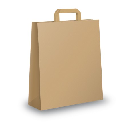 Shopper maniglie piattina 22 x 10 x 29 cm carta kraft avana Mainetti Bags conf. 350 pezzi