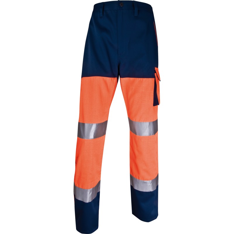 Pantalone alta visibilità PHPA2 sargia/poliestere/cotone taglia XL arancio fluo Deltaplus