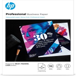 Hp Confezione da 150 fogli carta professionale lucida HP per getto d'inchiostro A4 3VK91A