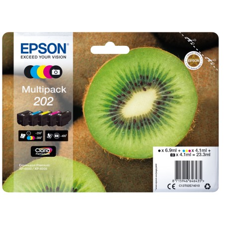 Epson Multipack Cartuccia ink 202 C/M/Y/K/K PH C13T02E74010 C/M/Y/K PH 4