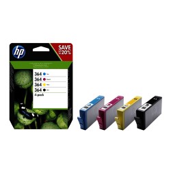 Hp Confezione 4 cartucce ink originale 364 C/M/Y/K N9J73AE C/M/Y 300 pag cad / K 250 pag