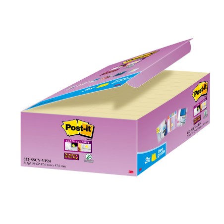 Blocco foglietti Post it® Super Sticky 622SSCYVP24EU 47