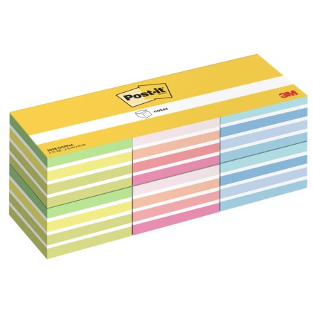 Blocco foglietti Post it® Cubo 20280CPPX6 76 x 76 mm colori assortiti neon/pastel 450 fogli Post it® conf. 6 blocchi