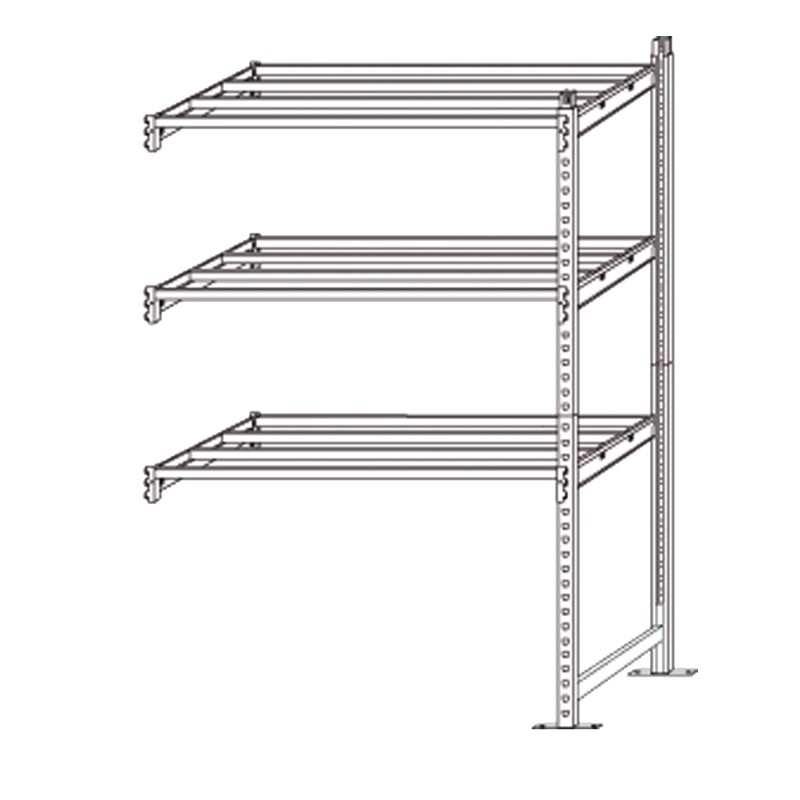 Scaffale Rang'Eco180 modulo aggiunta 5 ripiani portata ripiano 180 kg 100 x 35 x 200 cm acciaio grigio/blu Paperflow