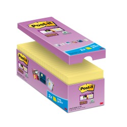 Blocco foglietti Post it® Super Sticky 654SSCYVP16EU 76 x 76 mm giallo Canary™ 90 fogli Post it® conf. 16 blocchi