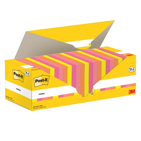 Blocco foglietti Post it® Super Sticky 654COLVP24 76 x 76 mm colori assortiti 90 fogli Post it® conf. 24 blocchi