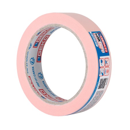 Nastro mascheratura PRO Sensitive per superfici delicate 2,5 cm x 50 m carta washi rosa Geko conf. 6 pezzi