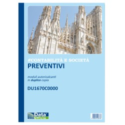 Blocco preventivi Contabilità e Società 50/50 copie autoric. f.to 29