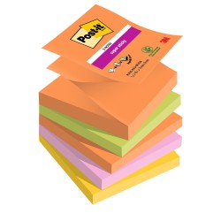 Blocco Post it® Super Sticky Z Notes R3305SSBOOS 76 x 76 mm colori Boost 90 fogli Post it® conf. 5 pezzi