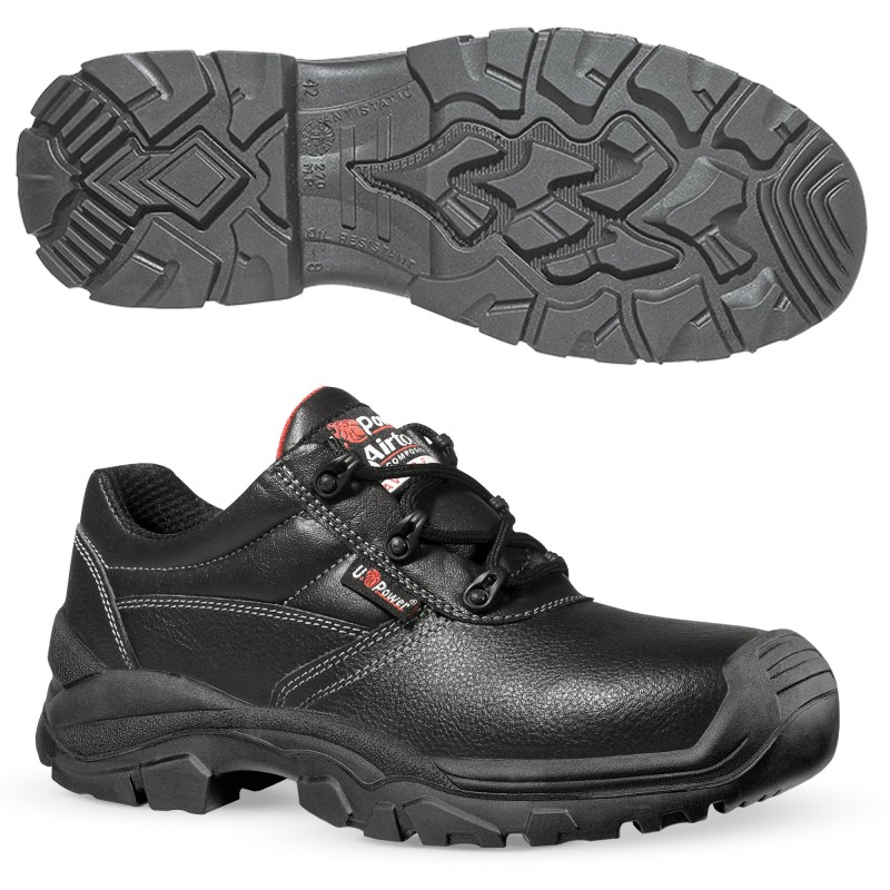 Calzatura di sicurezza Arizona UK S3 SRC Rock&roll pelle grana mina idrorepellente numero 43 nero UPower