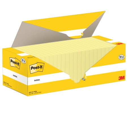 Blocco foglietti Post it® Notes 655CYVP24 76 x 127 mm giallo Canary 100 fogli Post it® conf. 24 blocchi