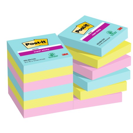 Blocco Post it® Super Sticky 6556SSPLAY 47