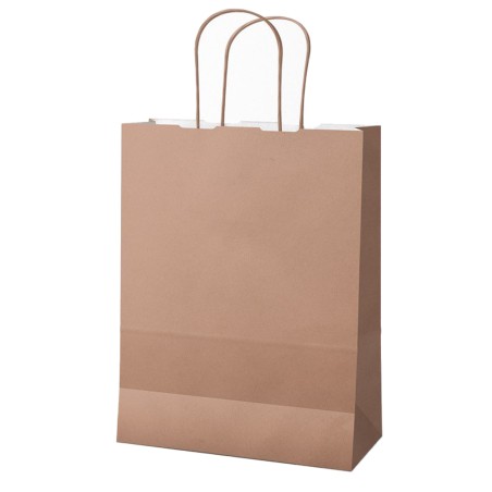 Shopper Twisted maniglie cordino 22 x 10 x 29 cm carta kraft rosa antico Mainetti Bags conf. 25 pezzi