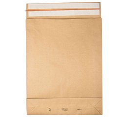 Sacchetti a fondo quadro EGreen 45 x 57 x 10 + 10 cm carta kraft avana Bong Packaging conf. 100 pezzi