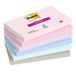 Blocco Post it® Super Sticky 6556SSSOUL 76 x 127 mm colori Soulful 90 fogli Post it® conf. 6 pezzi