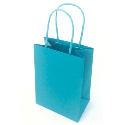 Shopper Twisted maniglie cordino 22 x 10 x 29 cm carta kraft turchese Mainetti Bags conf. 25 pezzi