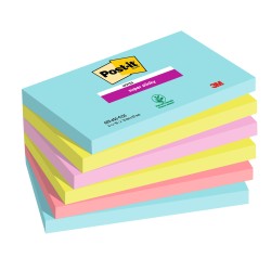 Blocco Post it® Super Sticky 6556SSCOS 76 x 127 mm colori Cosmic 90 fogli Post it® conf. 6 pezzi