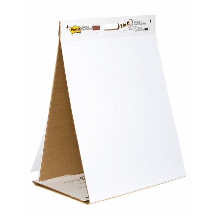 Blocco/Lavagna da tavolo Super Sticky autoportante 563DE 58,4 x 50,8 cm bianco 20 fogli Postit®