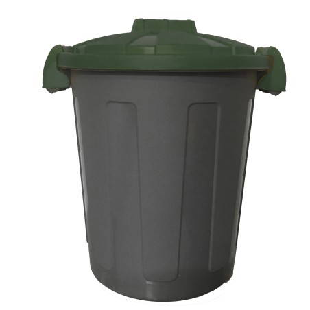 Contenitore portarifiuti Dusty diametro 36 cm altezza 45 cm 25 L coperchio verde Mobil Plastic