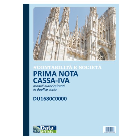 Blocco prima nota cassa/IVA 50/50 copie autoricalcanti 29