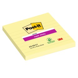 Blocco foglietti Super Sticky 675SS3CYEU a righe 101 x 101 mm giallo Canary™ 70 fogli Postit®