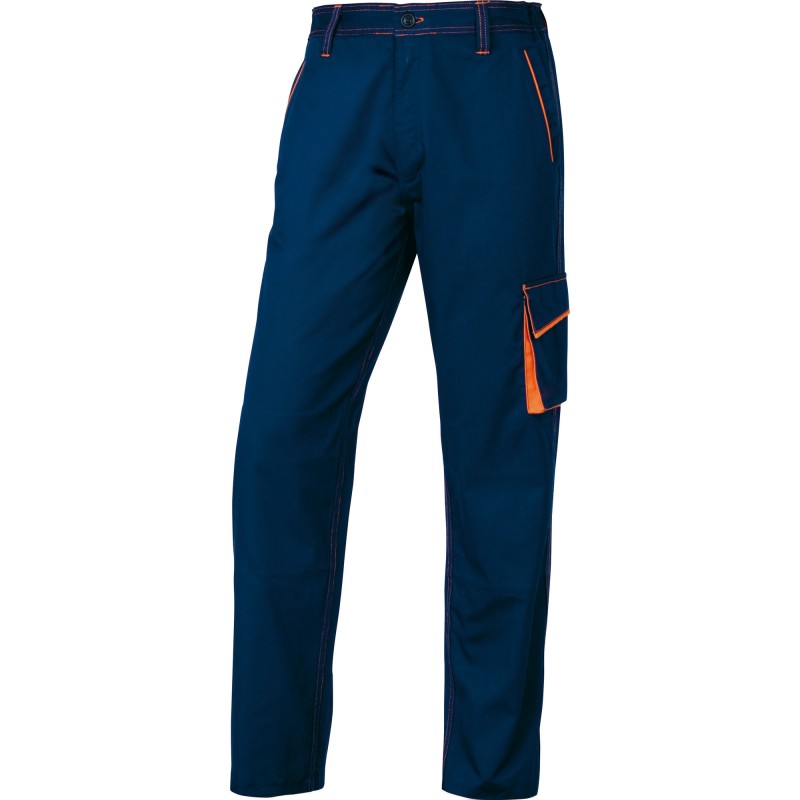 Pantalone da lavoro Panostyle® M6PAN sargia/poliestere/cotone taglia XL blu/arancio Deltaplus