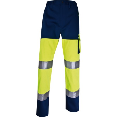 Pantalone alta visibilità PHPA2 sargia/poliestere/cotone taglia XL giallo fluo Deltaplus