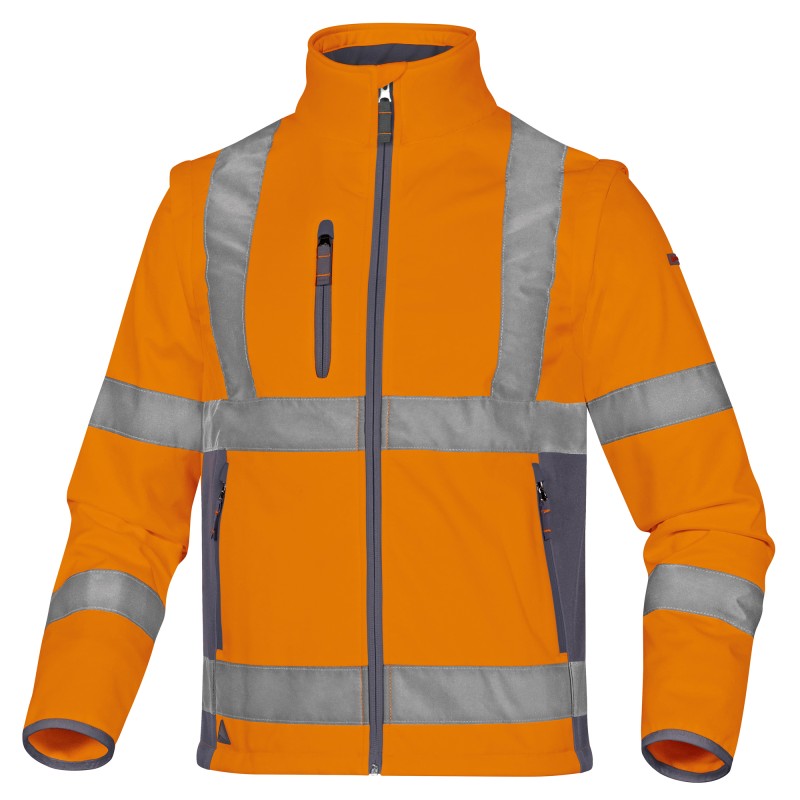 Giacca Softshell Moonlight 2 alta visibilità poliestere taglia XL arancio fluo Deltaplus