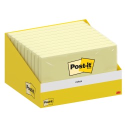 Blocco foglietti Post it® 76 x 127 mm Giallo canary 100 fogli Post it® conf. 10 blocchi