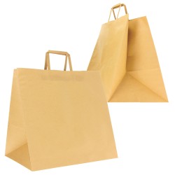 Shoppers Flat maxi plus 40 x 35 x 35 cm carta kraft avana Mainetti Bags conf. 100 pezzi