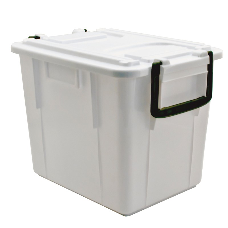 Contenitore Foodbox con coperchio 38x28x30 cm 20 L PPL riciclabile bianco Mobil Plastic