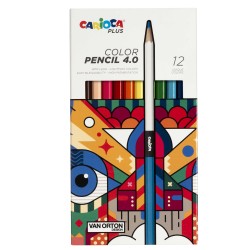 Matita colorata Color Pencil 4.0 mina 4 mm colori assortiti Carioca Plus conf. 12 pezzi