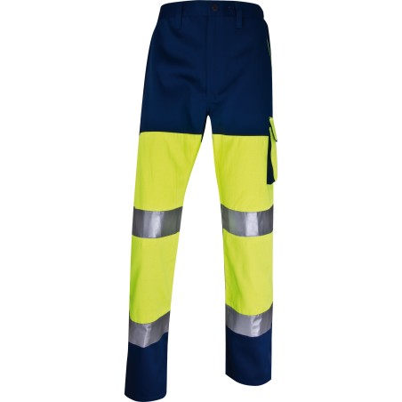 Pantalone alta visibilità PHPA2 sargia/poliestere/cotone taglia L giallo fluo Deltaplus