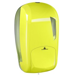 Dispenser per sapone liquido Skin 232 x 114 x 124 mm capacità 1 L giallo fluo Mar Plast