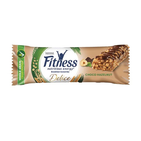 Barretta fitness al cioccolato al latte gusto nocciola monoporzione da 22,5 gr Nestlè