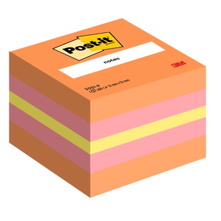 Blocco foglietti Minicubo 2051P 51 x 51 mm 72 gr colori assortiti 400 fogli Post it®