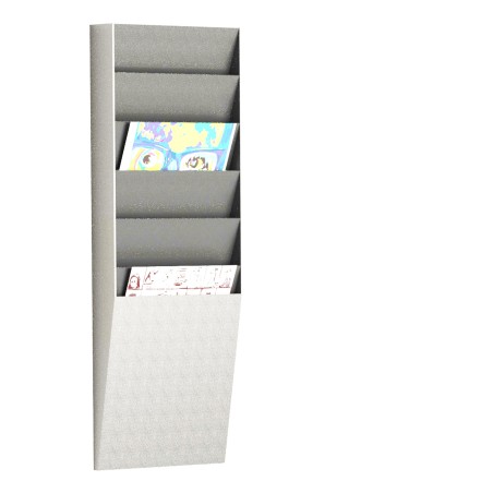 Portadepliant wall organizers a 6 tasche A4 verticali 23,6 x 8,3 x 71,2 cm Paperflow