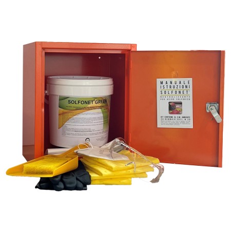 Kit Emergenza Solfonet Green per sversamento acido solforico 32 x 25 x 38 cm Carvel