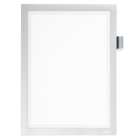 Cornice adesiva Duraframe Note pannello magnetico A4 (21 x 29,7 cm) argento Durable