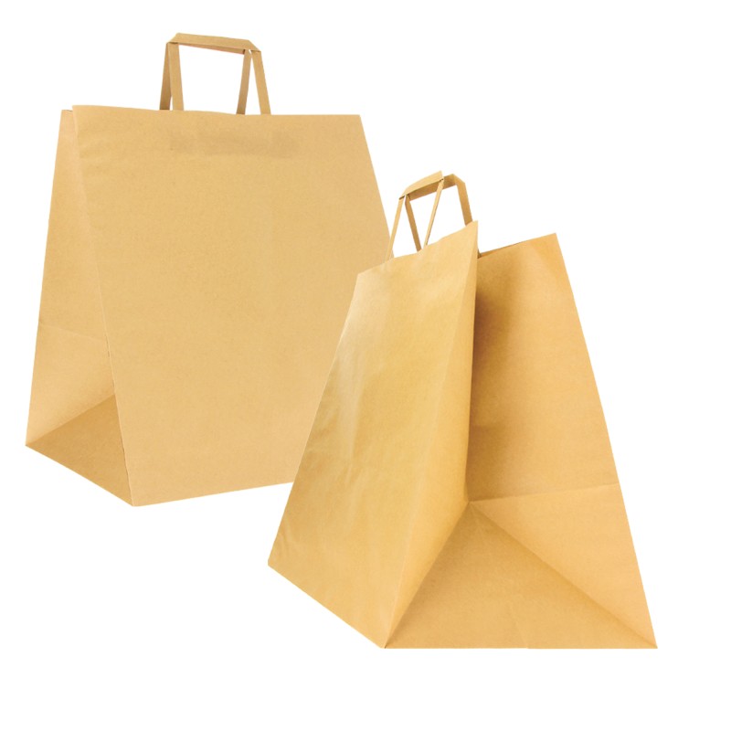 Shoppers Flat maxi 36 x 32 x 36 cm carta kraft avana Mainetti Bags conf. 150 pezzi