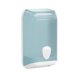 Dispenser carta igienica interfogliata 307 x 133 x 158 mm bianco / azzurro Replast