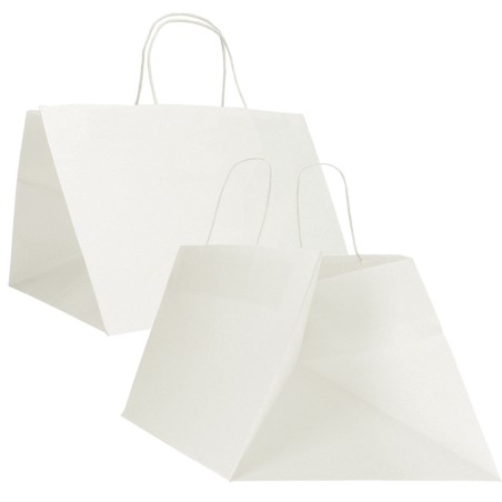 Shopper Surf Maxi 34 x 34 x 25 cm carta kraft bianco Mainetti Bags conf. 15 pezzi