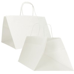 Shopper Surf Maxi 34 x 34 x 25 cm carta kraft bianco Mainetti Bags conf. 15 pezzi