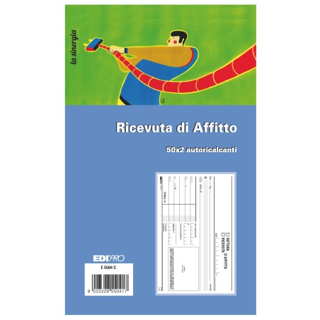 Blocco ricevute d'affitto 50/50 fogli autoricaricanti 9