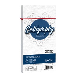 Busta Calligraphy Pergamena 110 x 220 mm 90 gr bianco 01 Favini conf. 25 pezzi